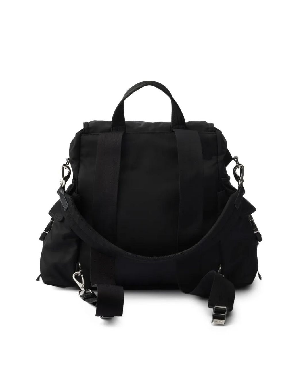 Prada Black Explore Drawstring Backpack for men