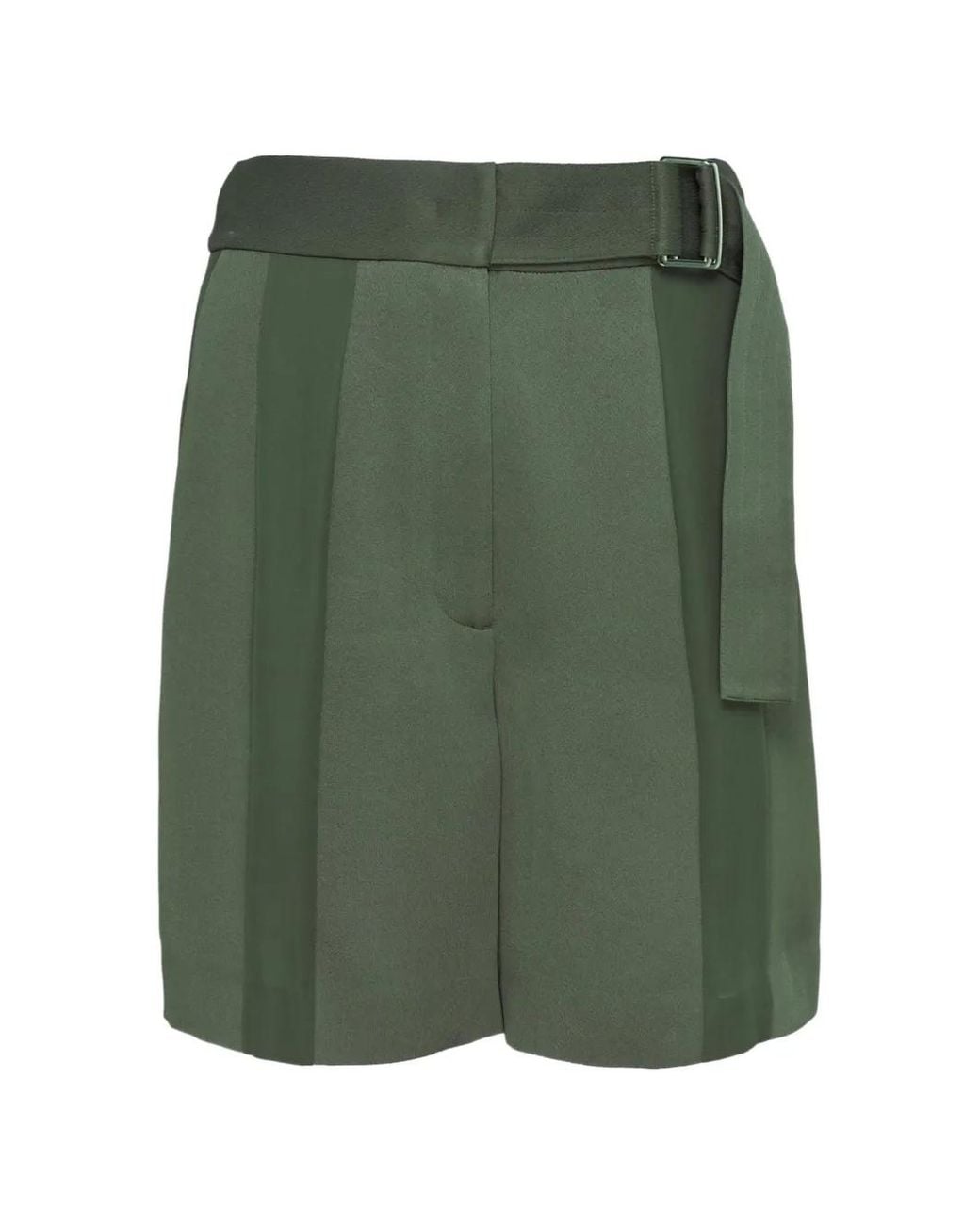 Club21 Collection Green Sloane Belted Shorts