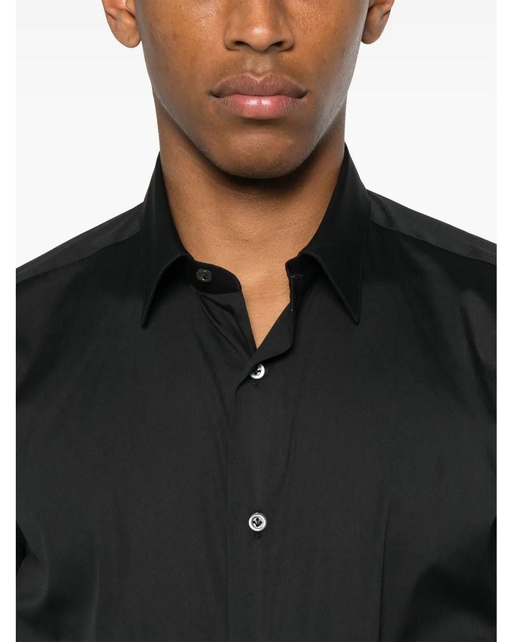 Mazzarelli Button-Down Overhemd in het Black voor heren