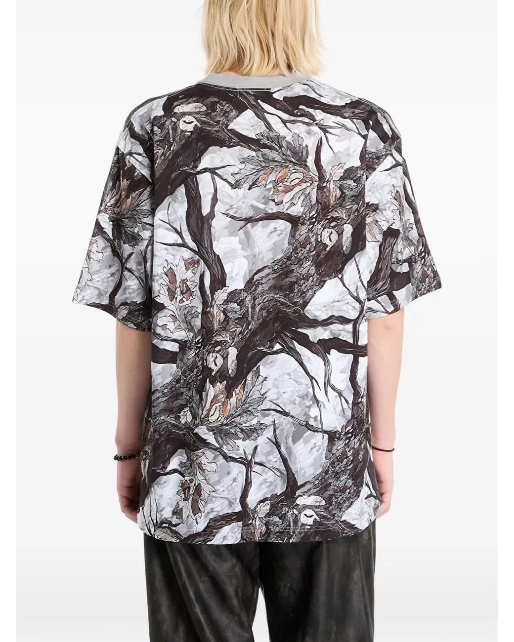 A Bathing Ape Black Tree Edge Camo Ape Face T-Shirt