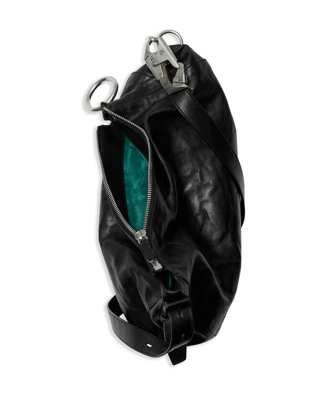 Burberry Black Medium Knight Leather Tote Bag