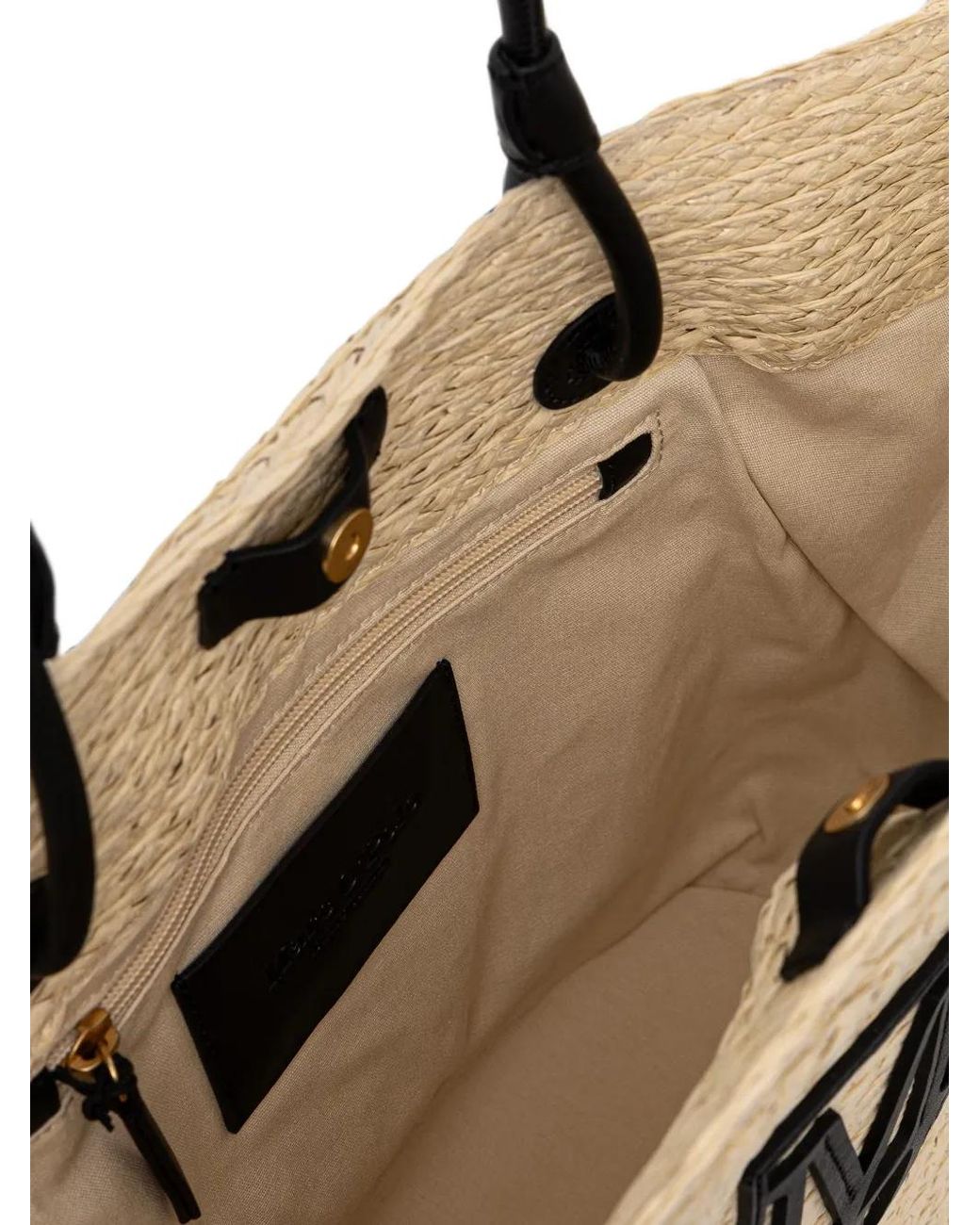 Marc O' Polo Natural Grand Cabas Woven À Patch Logo