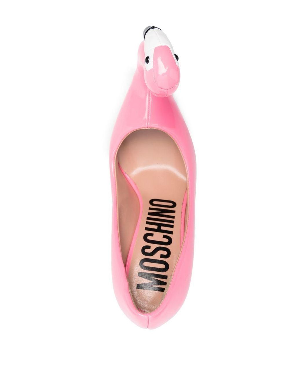 Moschino Flamingo-detail 100mm Pumps in Pink