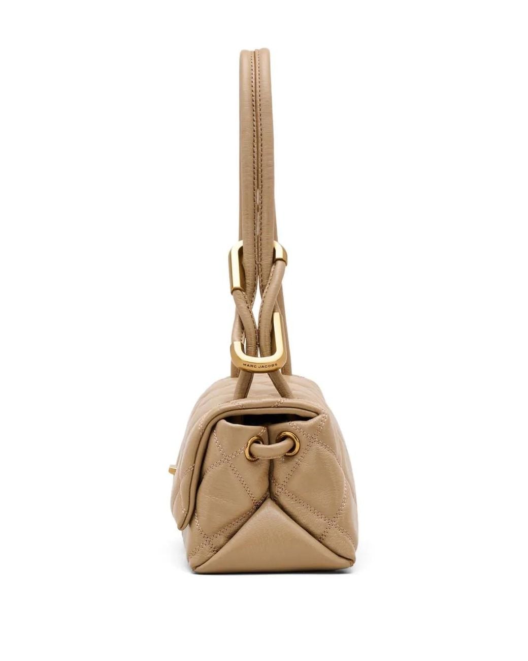 Marc Jacobs Natural The Dual Chain Mini Leather Shoulder Bag