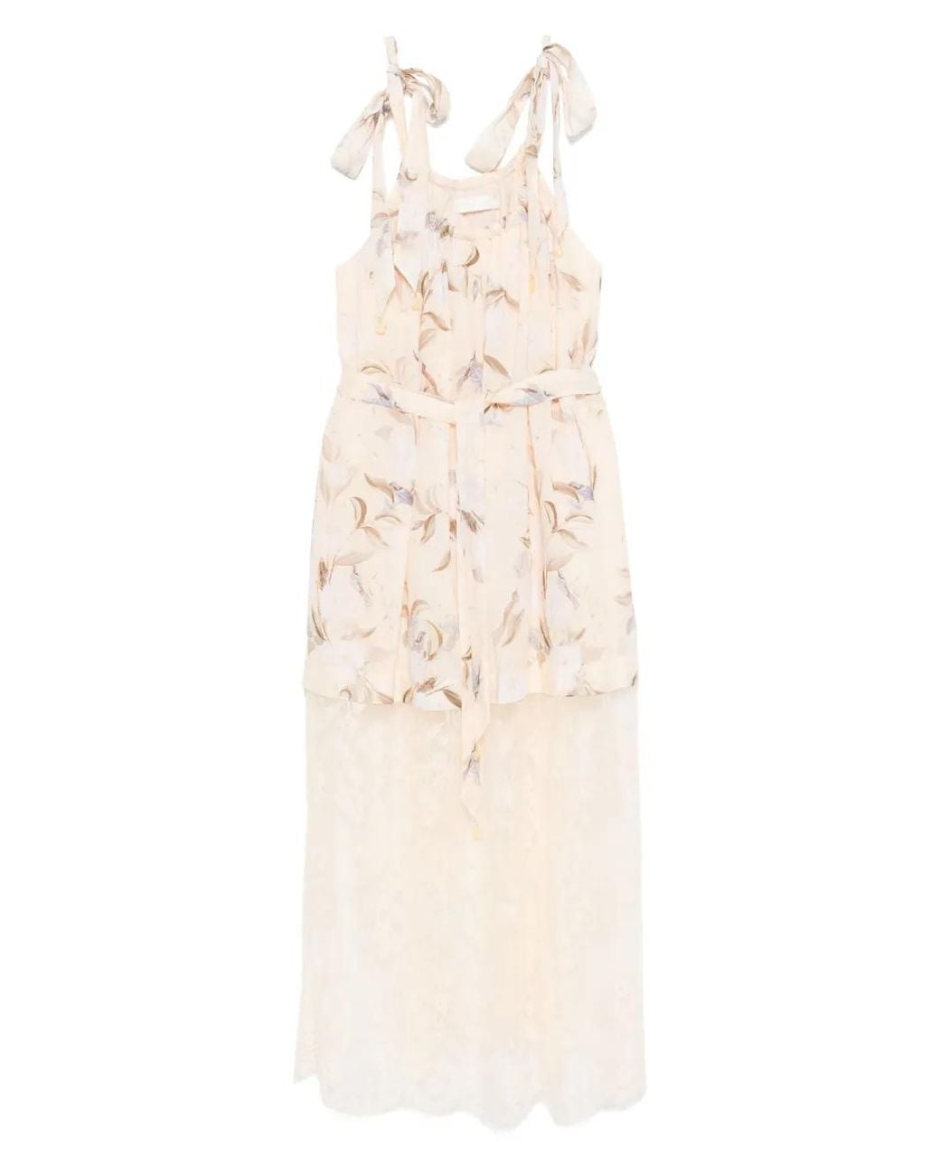 cascadian lace midi dress Zimmermann Cascadian Lace Midi Dress in White