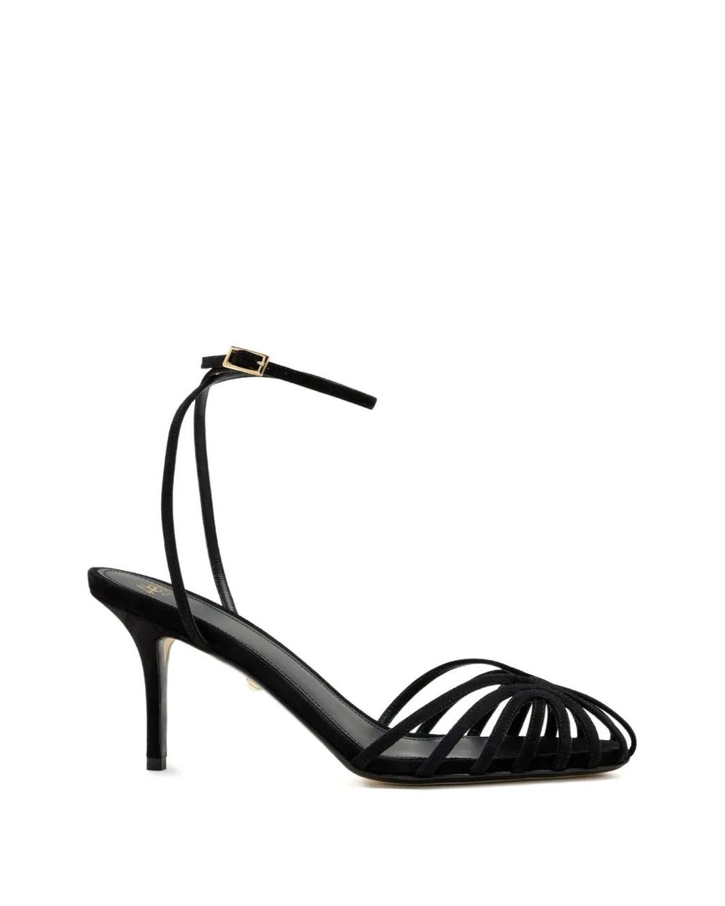 ALEVI Black Blake Strappy Leather Sandals