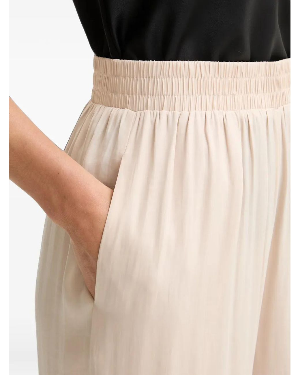 Morgan Natural Elasticated Palazzo Pants