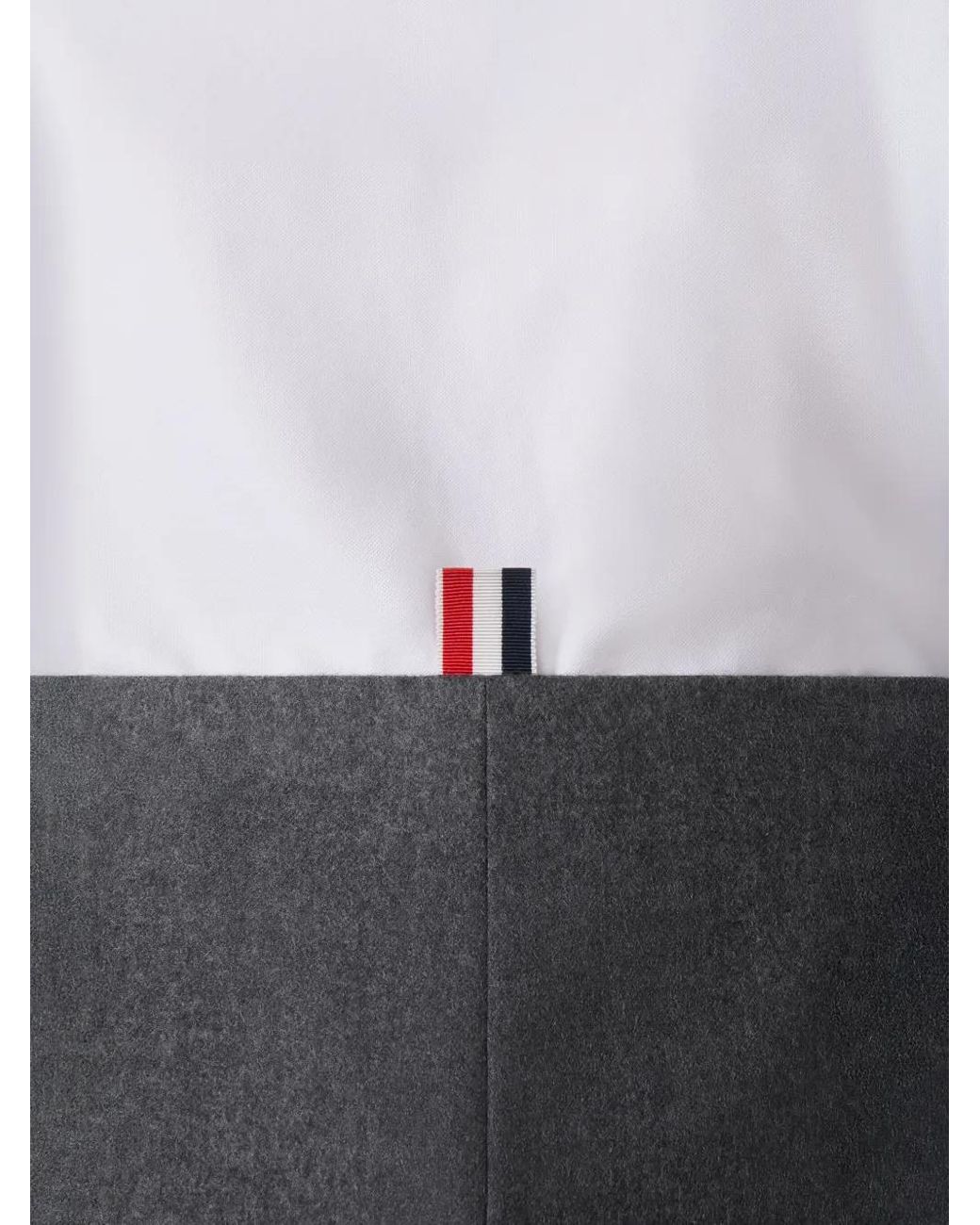 Thom Browne Gray Solid Wool Flannel Pencil Maxi Skirt