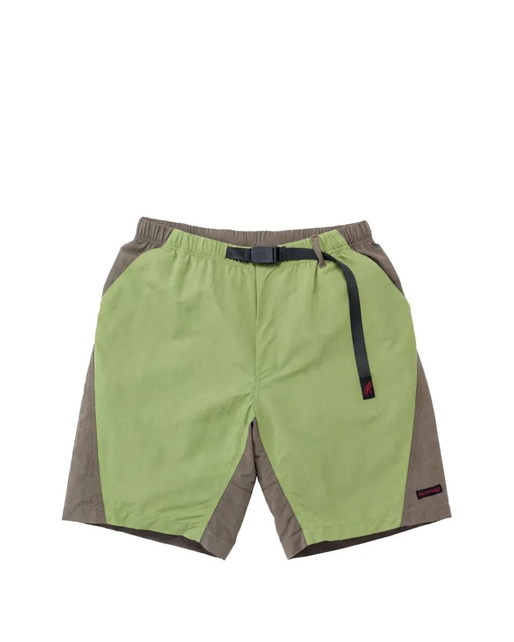 Gramicci Green Colourblock Belted Shorts for men