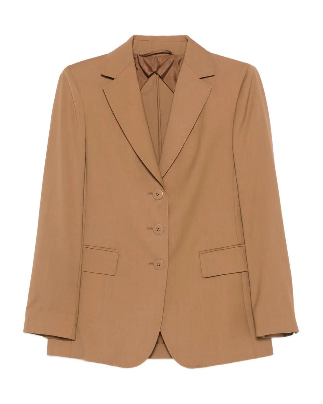 Max Mara Brown Single-Breasted Blazer