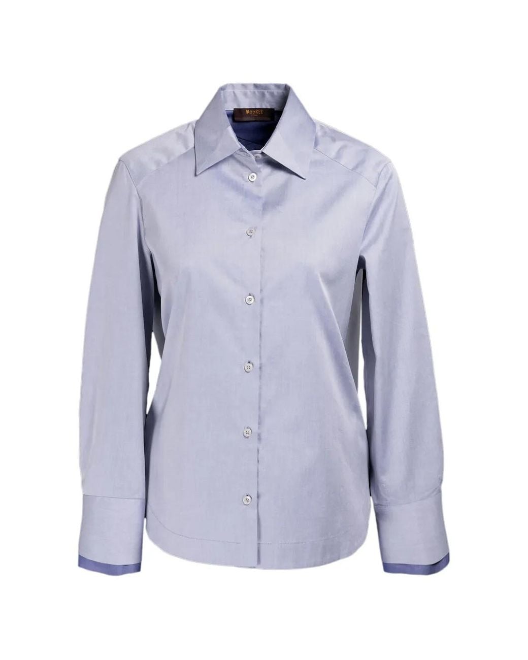 Moorer Blue Chemise À Boutonnière Sur Le Devant