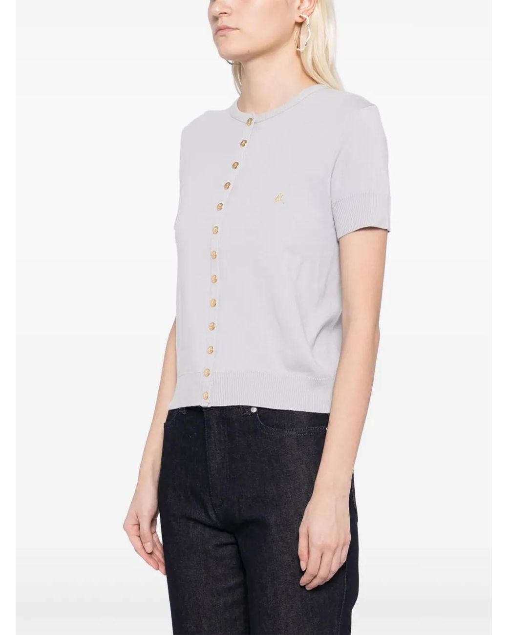 Agnes B. White Swing Cardigan