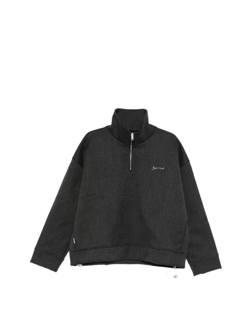 Bonsai Black Half-Zip Sweatshirt for men