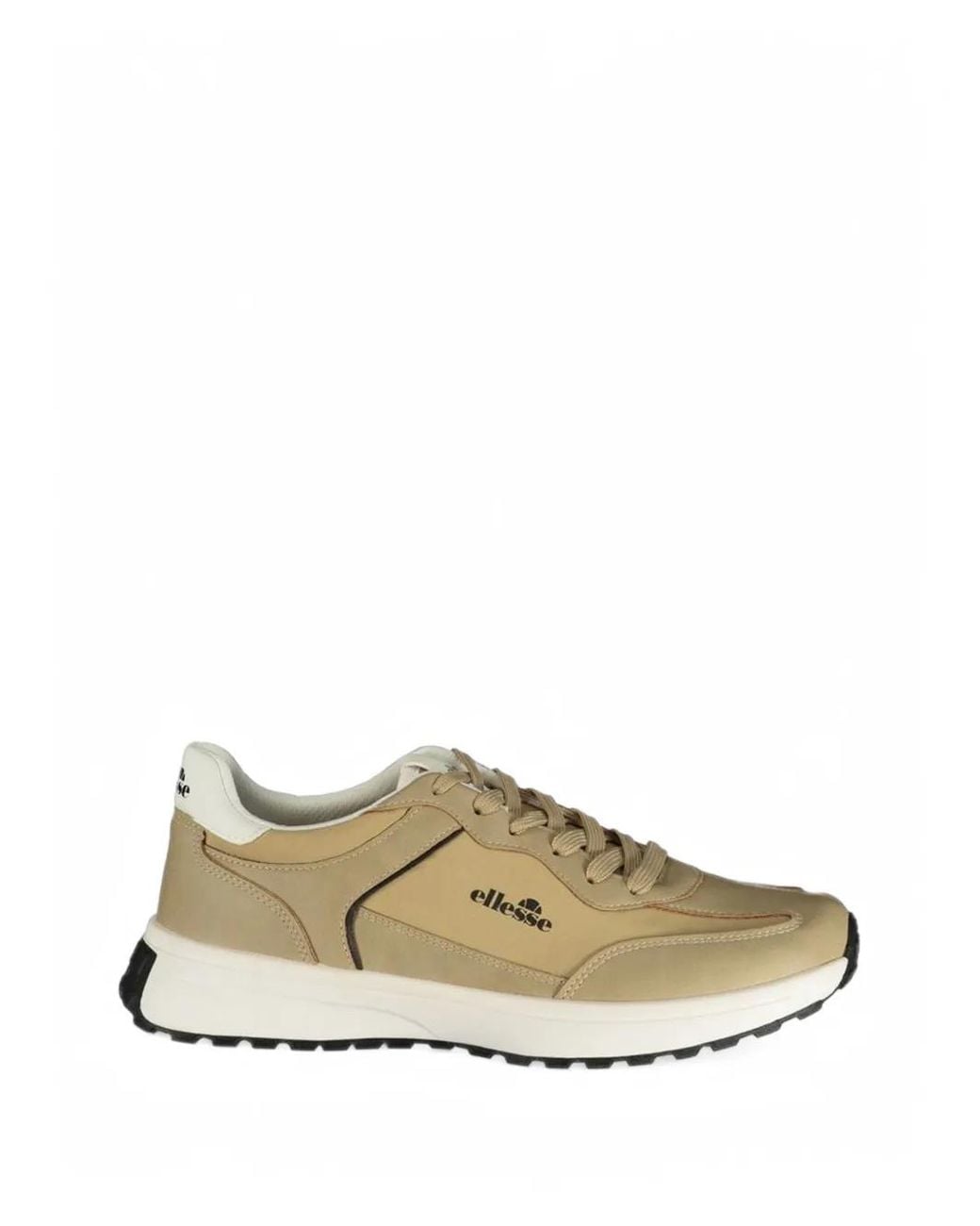 Ellesse Natural Logo-Print Panelled Sneakers for men
