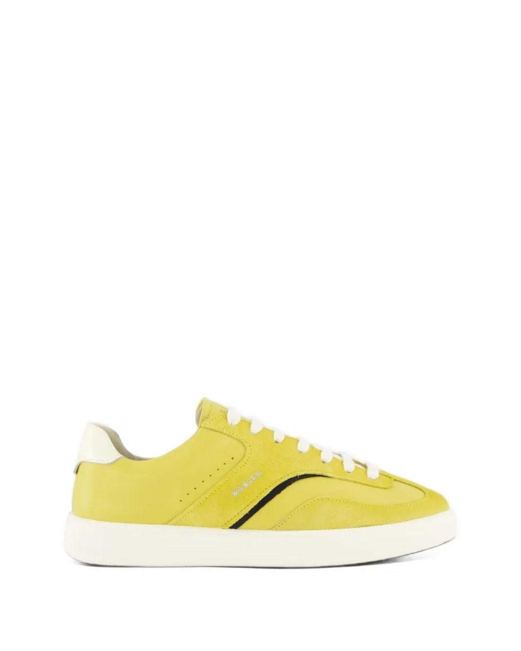 Nubikk Yellow Ray Owen Leather Low-Top Sneakers