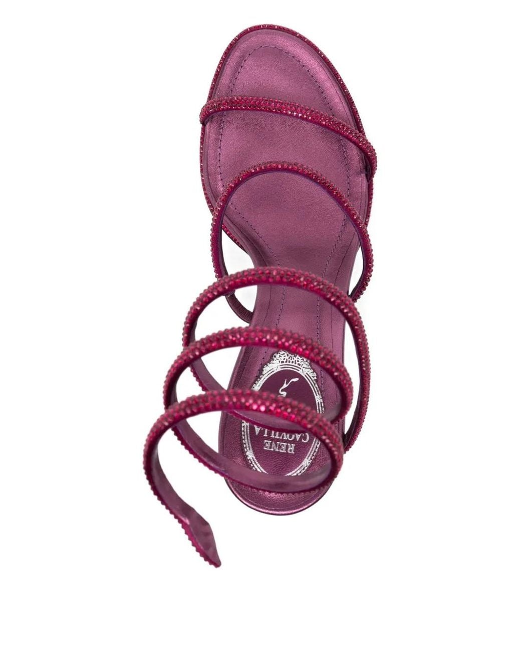 Rene Caovilla Pink 80Mm Cleo Sandals