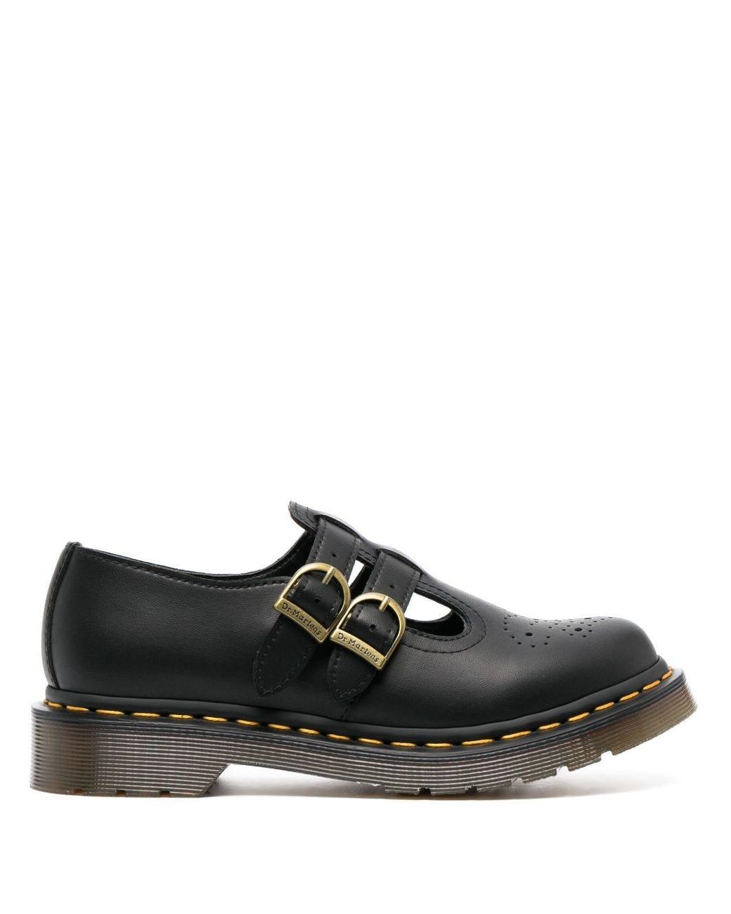 Dr. Martens Mary Jane Double-buckle Oxfords in Black | Lyst