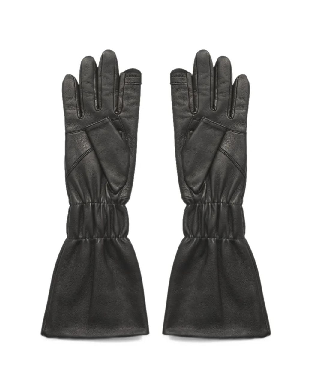 Rick Owens Black Cuffed Gloves
