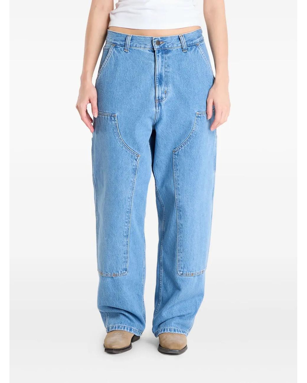 Carhartt Blue Double-Knee Brandon Trousers