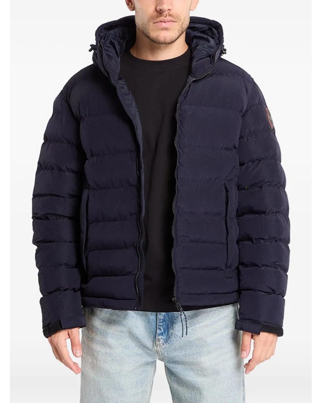 Napapijri Blue Hooded Padded Jacket