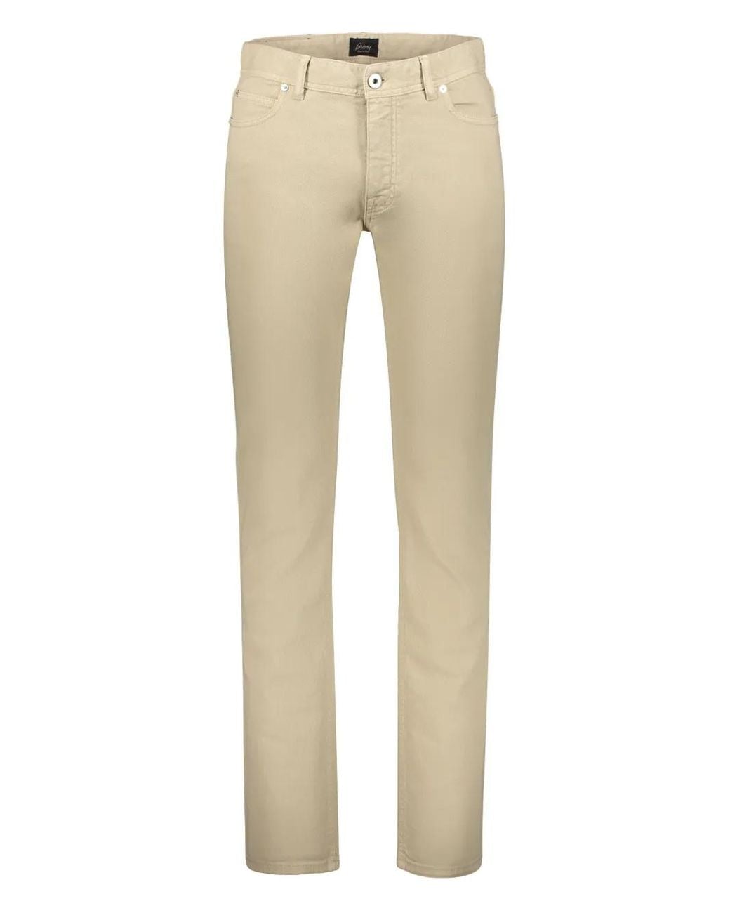 Brioni Straight Jeans in het Natural voor heren