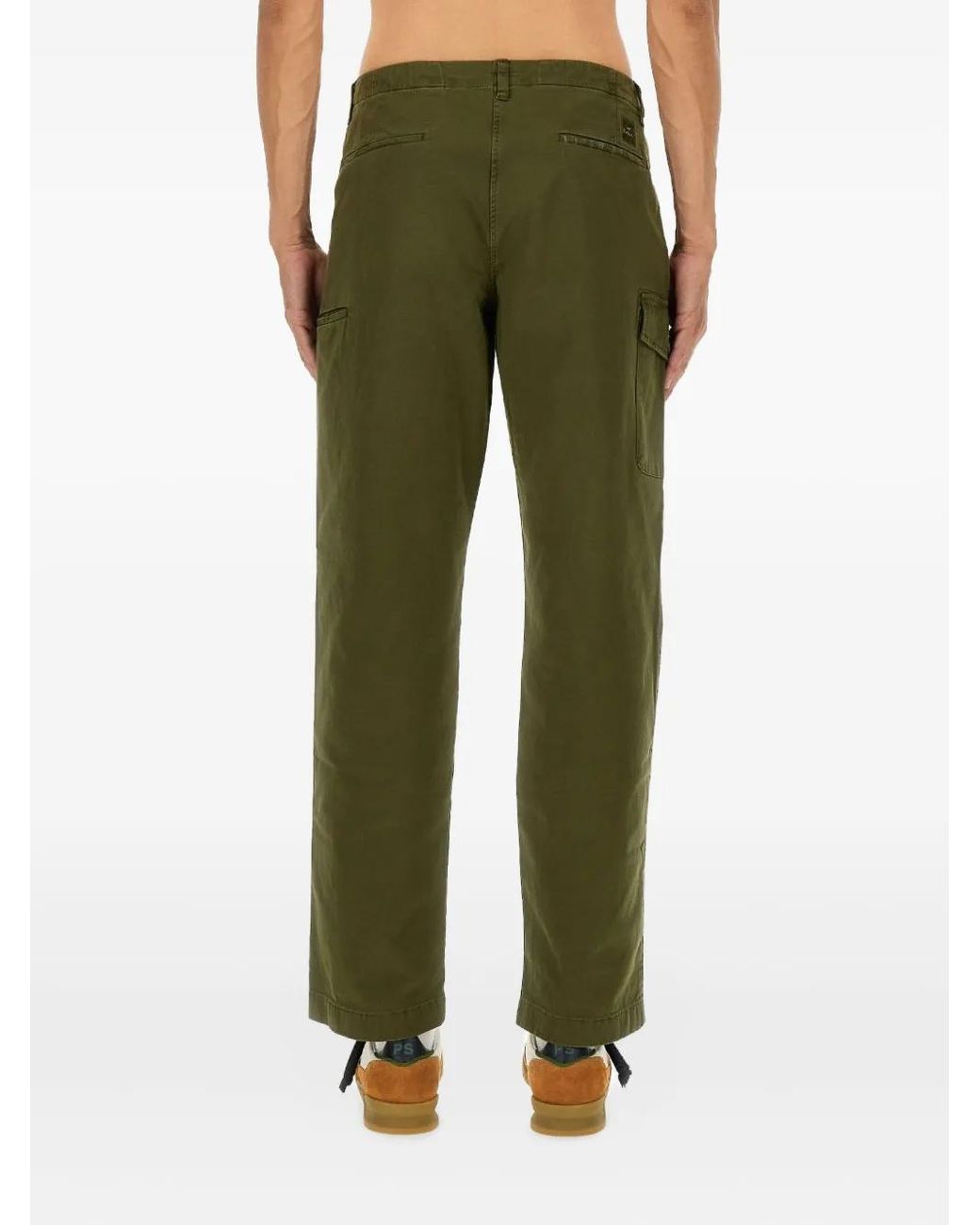 Paul Smith Green Cargo Pocket Trousers for men
