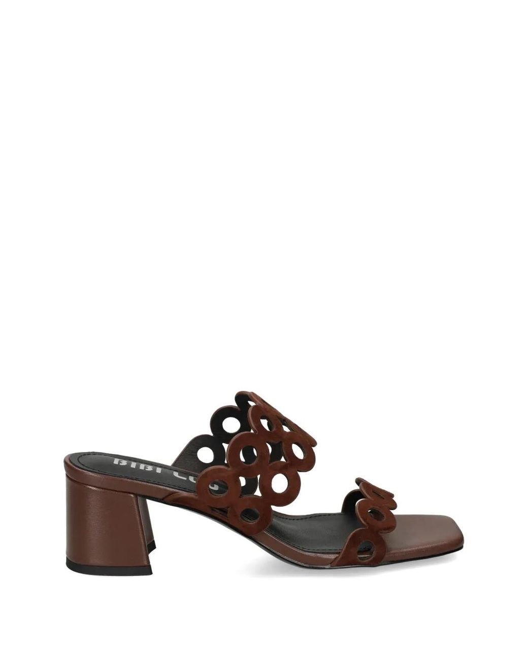 Bibi Lou Brown Cutout Detail Sandals
