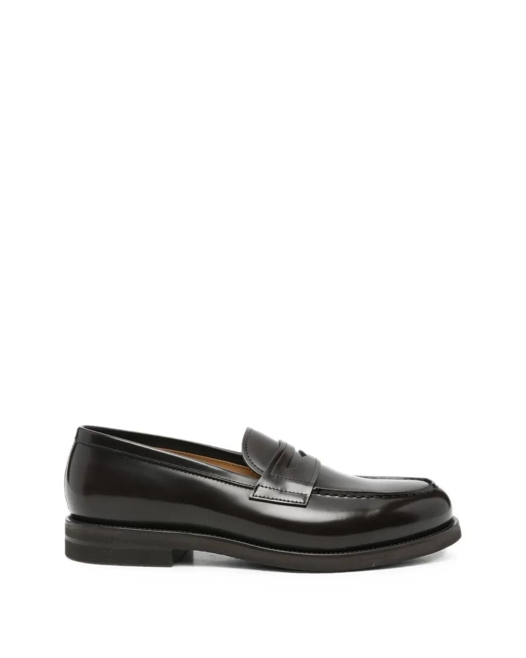 Henderson Black Polished Leather Loafers for men