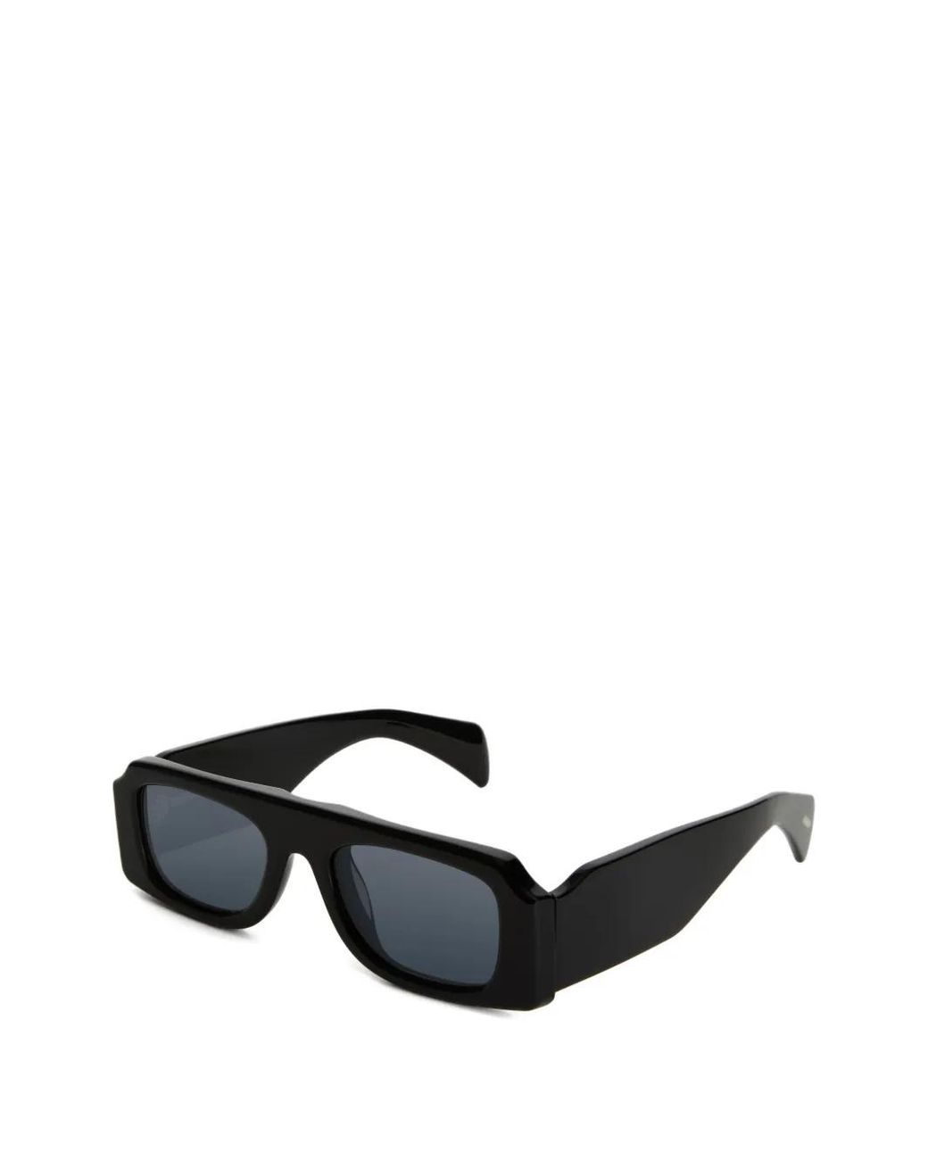 Jil Sander Blue Sculptural Rectangle-Frame Sunglasses