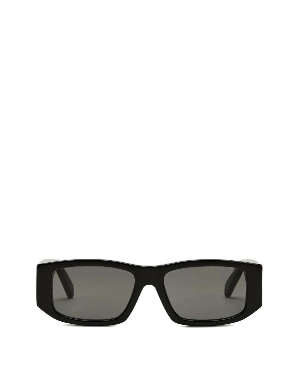 Reformation Gray Anna Rectangle-Frame Sunglasses