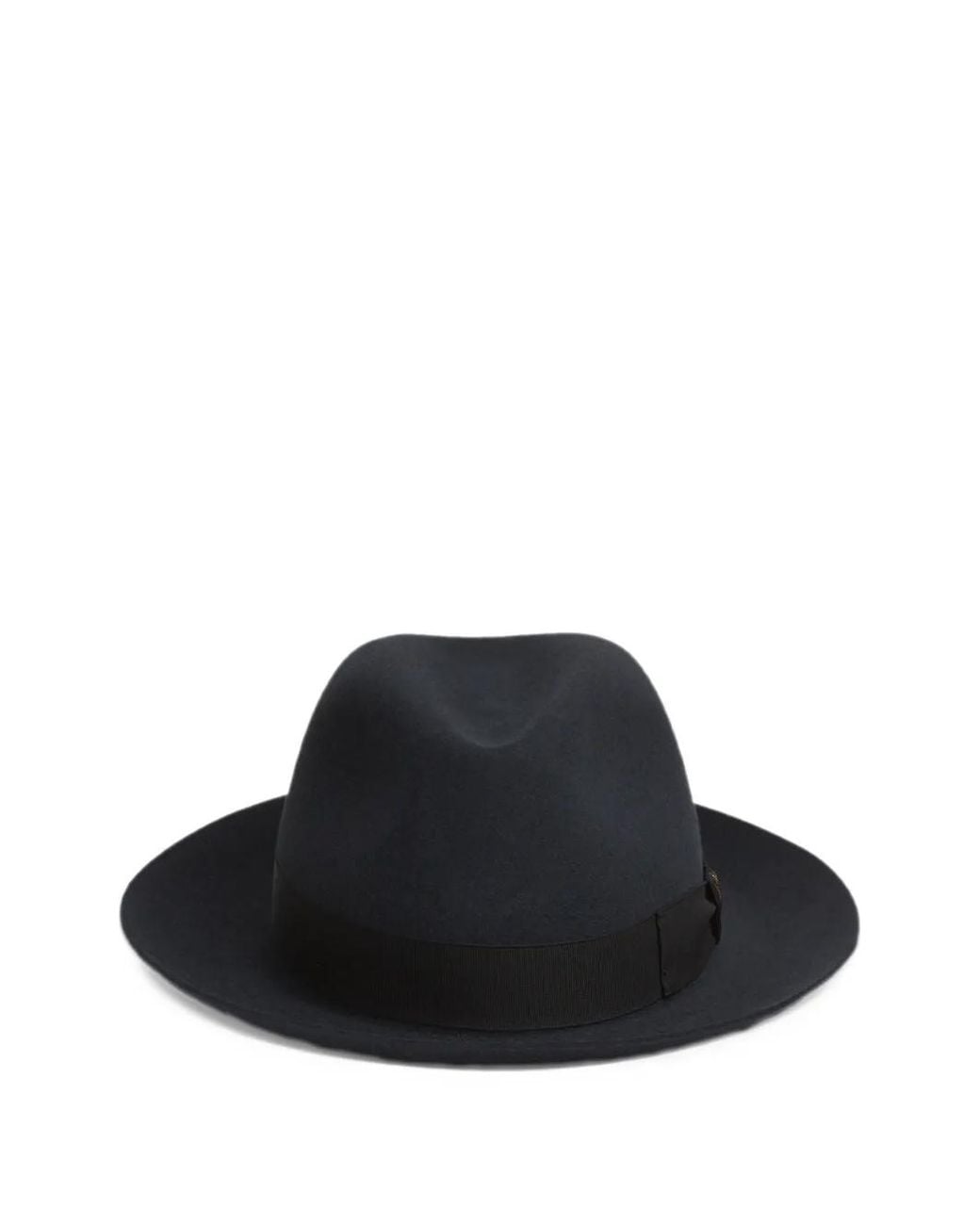 Borsalino Black Federico Alessandria Ribbon-Trim Hat for men