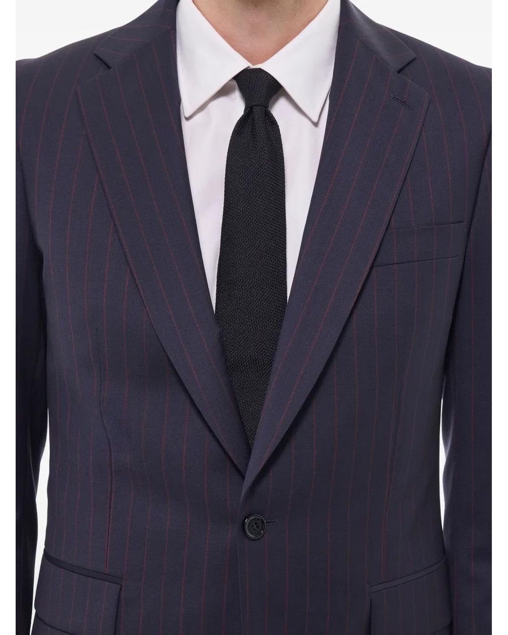 Fursac Blue Pinstripe Suit for men