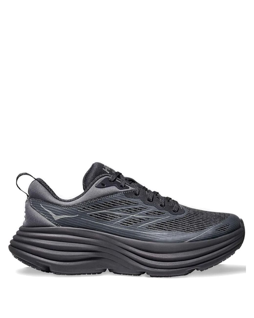 Hoka One One Black Stealth/Tech Bondi 8 Caged Sneakers for men