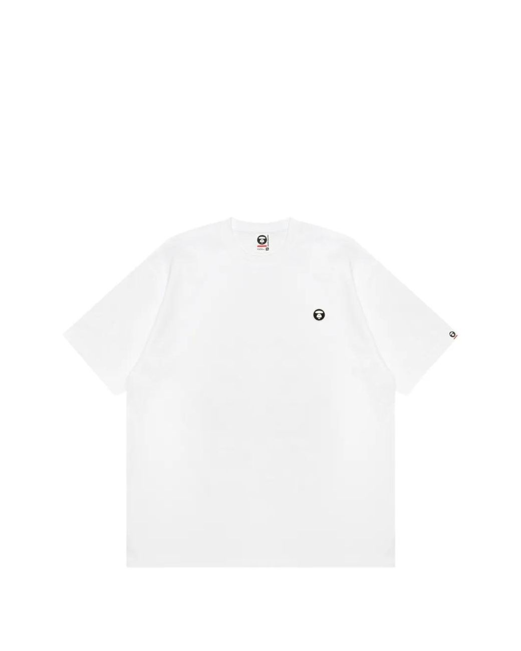 Aape By A Bathing Ape White Logo-Patch T-Shirt for men