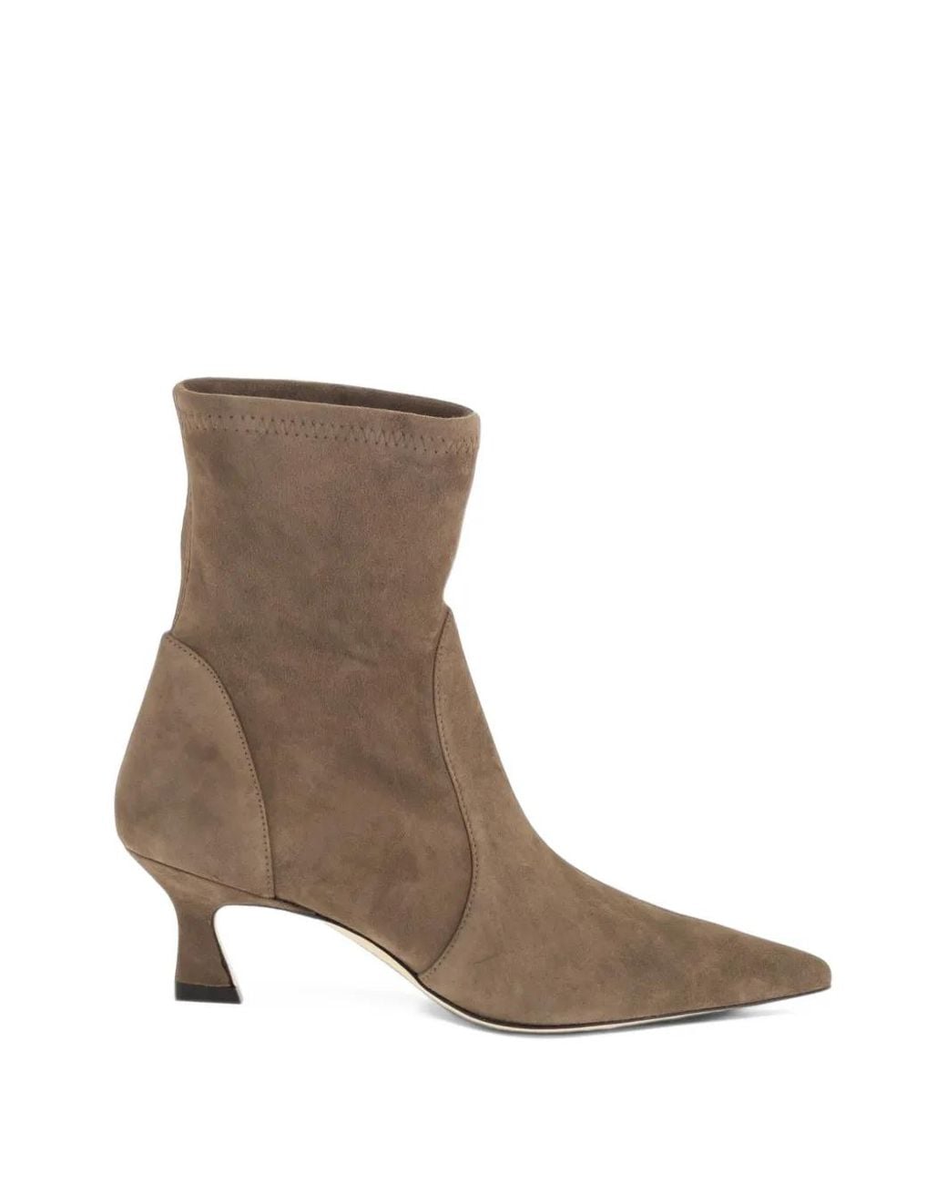 Stuart Weitzman Brown Vinnie Suede Ankle Boots