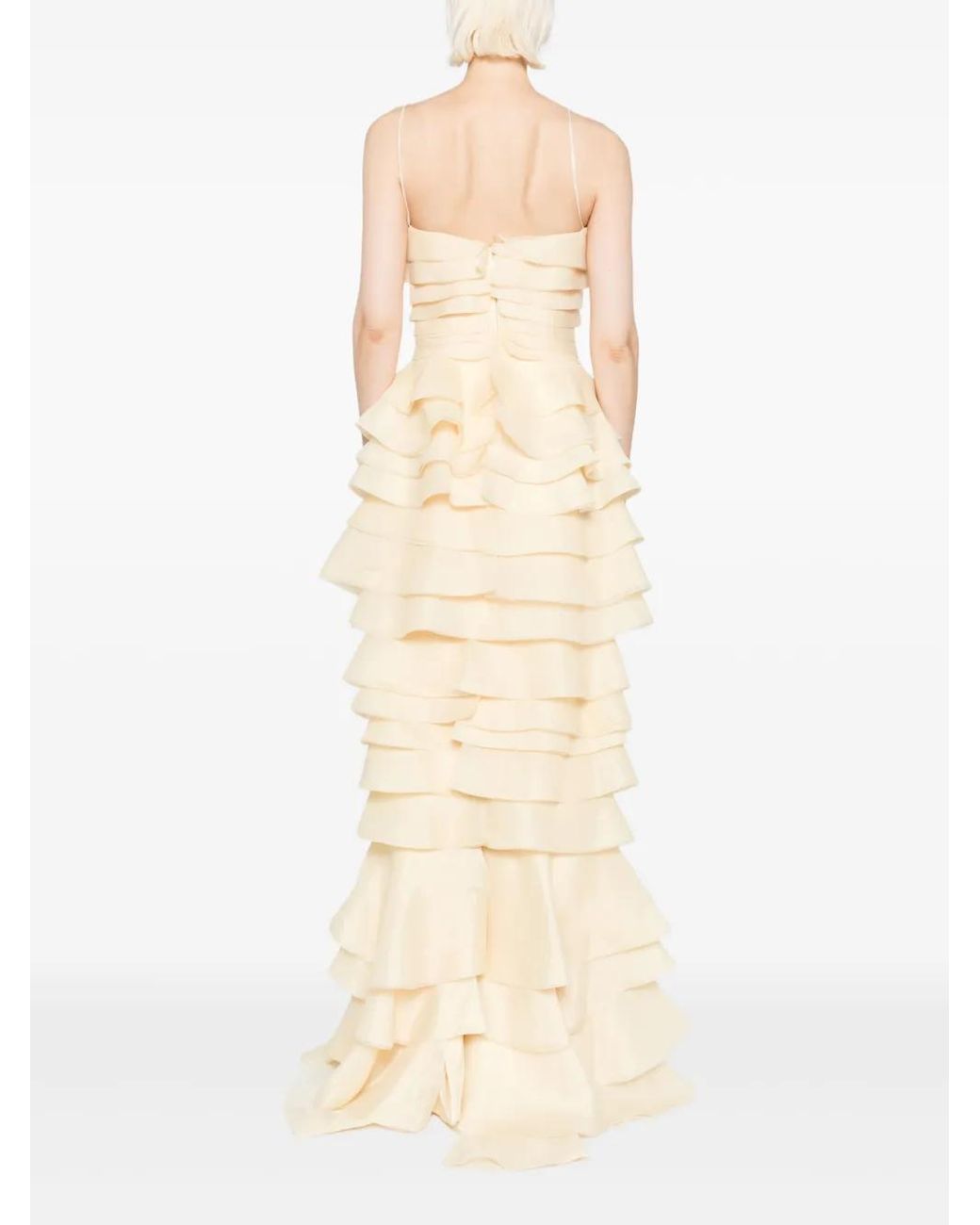 Saiid Kobeisy White Layered Organza Dress