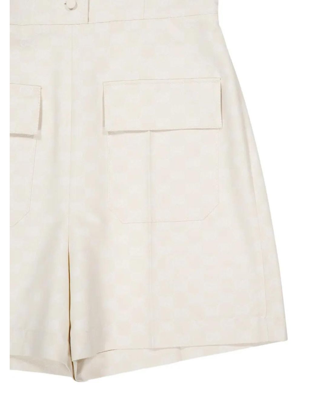 Gucci White Gabardine Playsuit