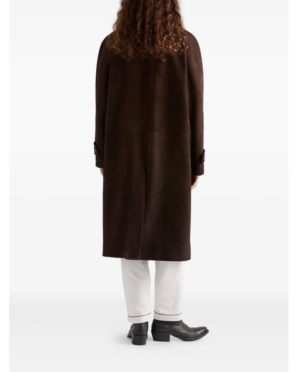 Prada Brown Suede Coat for men