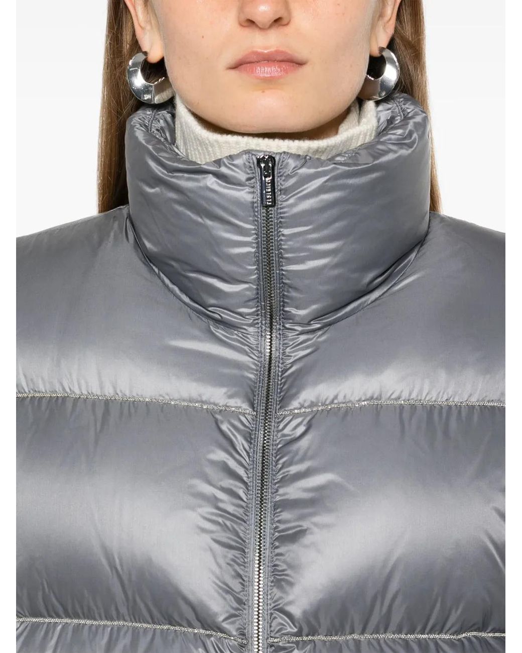 Peserico Gray Down Jacket