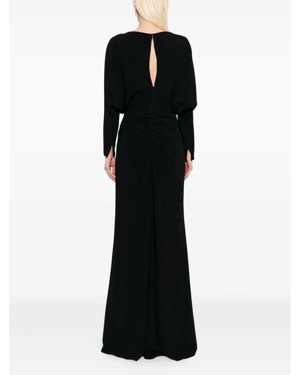Amsale Black Dolman Dress