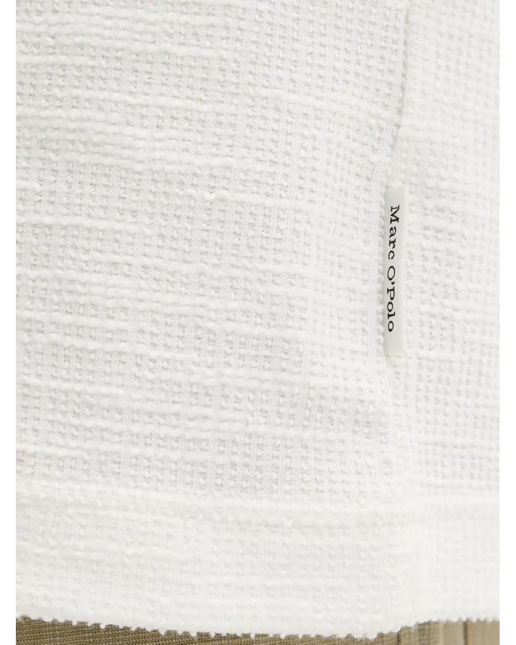 Marc O' Polo White Textured Short-Sleeve T-Shirt for men