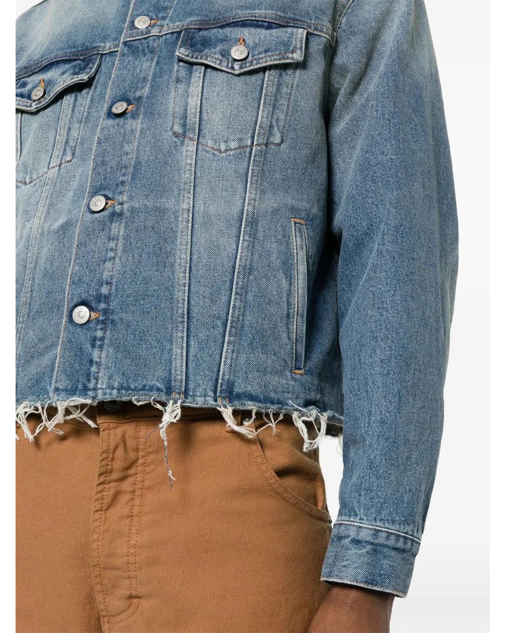 MM6 by Maison Margiela Blue Denim Jackets for men
