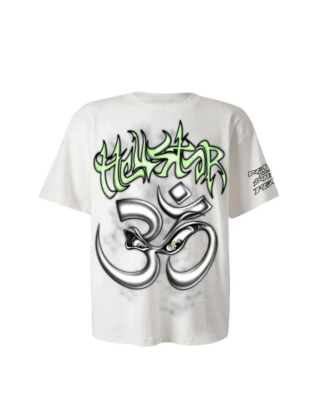HELLSTAR Gray Graphic-Print Cotton T-Shirt for men
