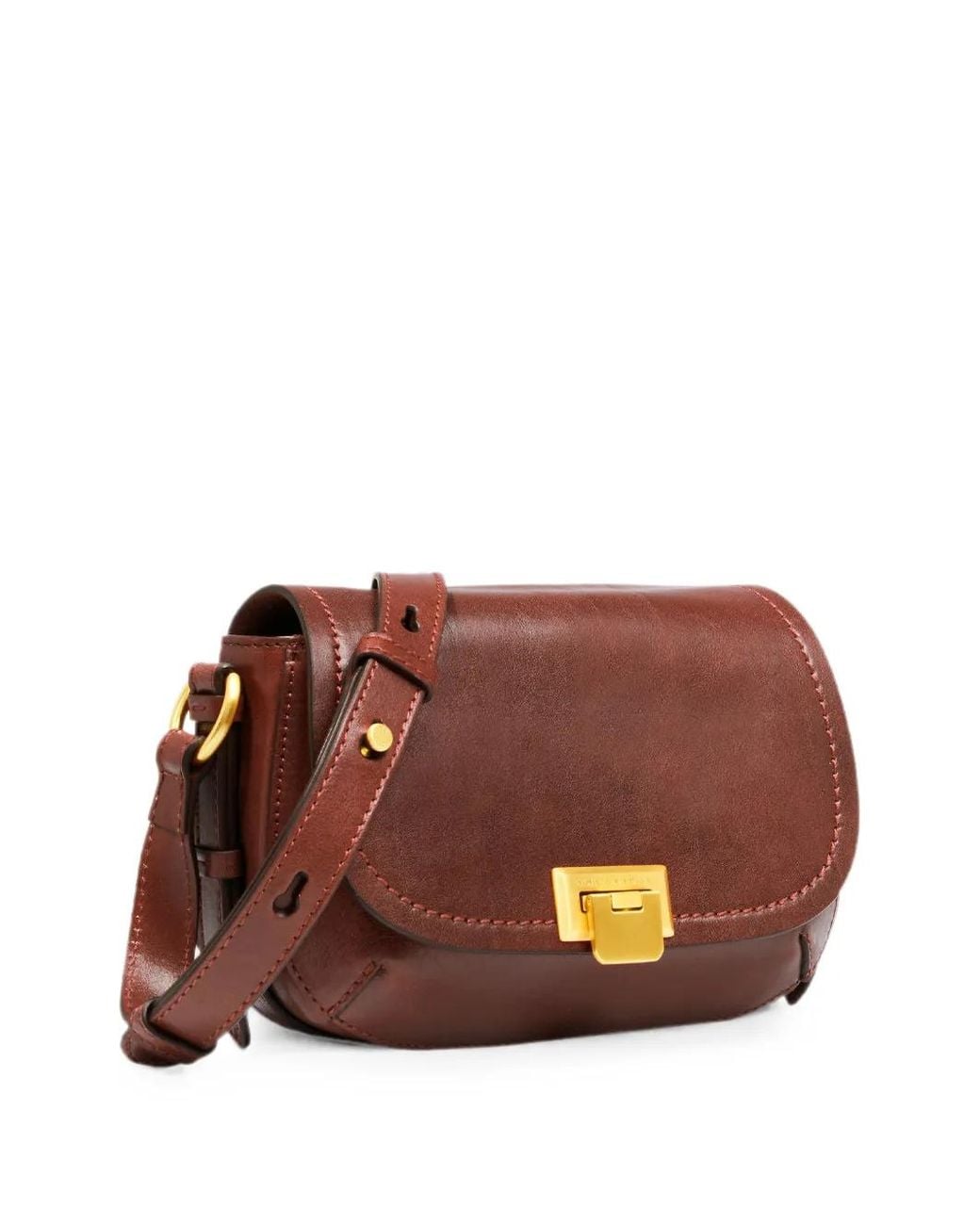 The Bridge Brown Federica Leather Shoulder Bag