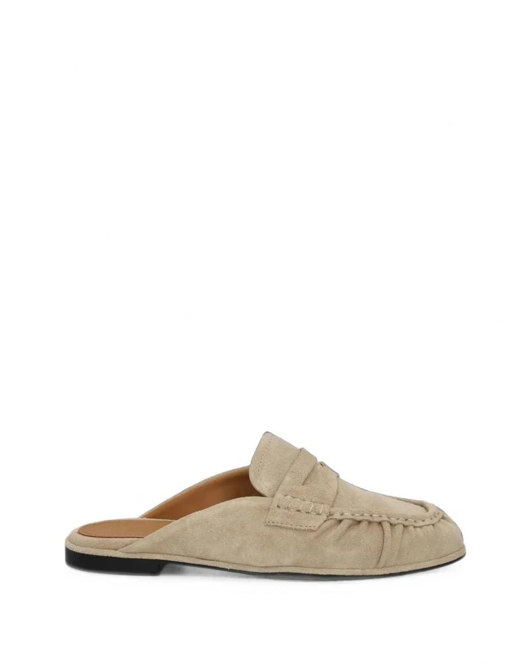 Toral Shoes White Khalo Suede Mules