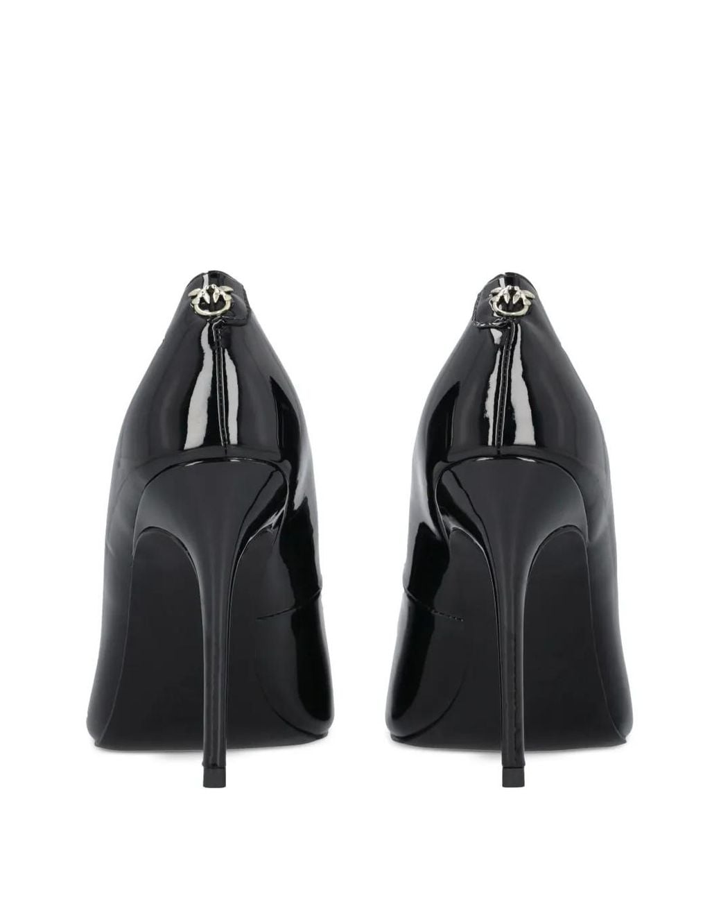 Pinko Black Juliette Glossy Stiletto Pointed-Toe Pumps