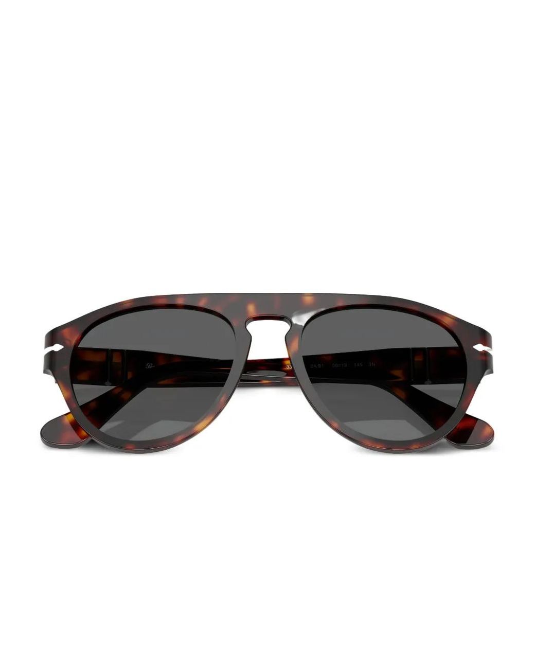 Persol Gray Lunettes De Soleil À Effet Écailles De Tortue