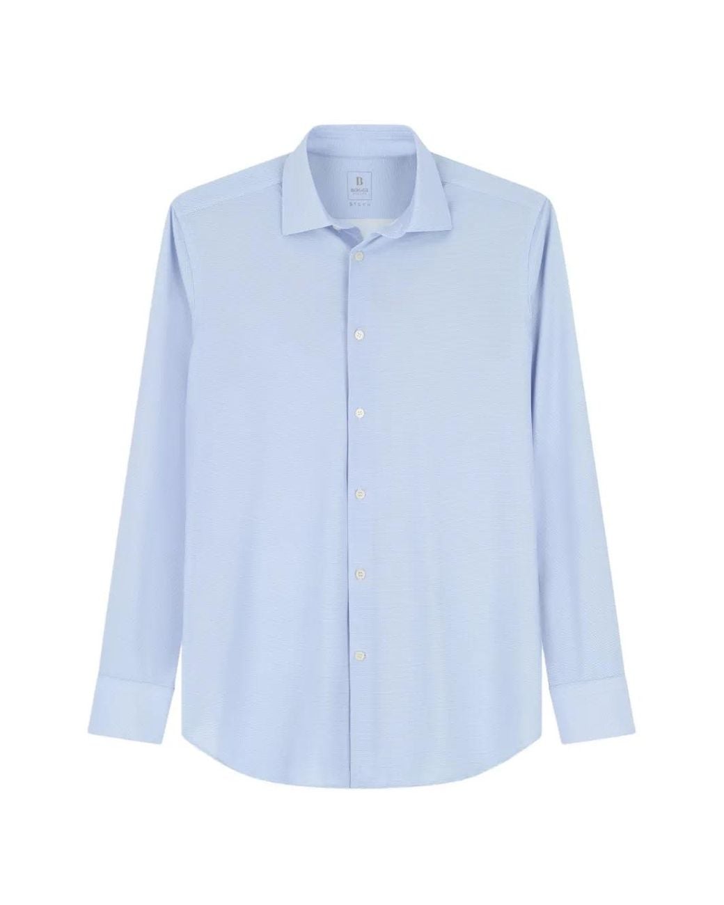 Camicia Slim B Tech di Boggi in Blue da Uomo