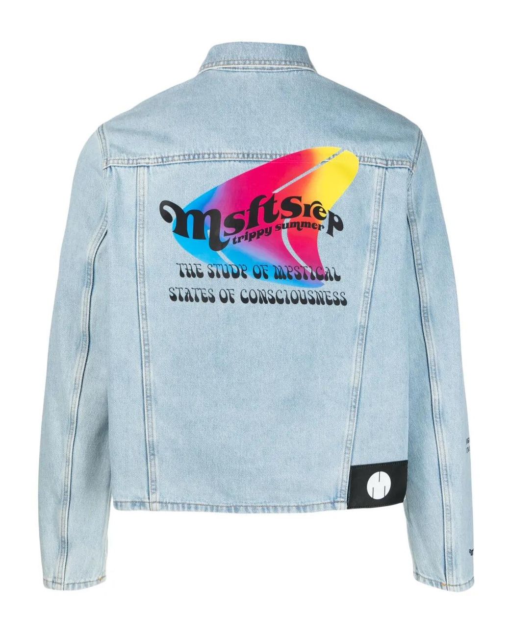 Msftsrep Blue Logo-Print Denim Jacket for men