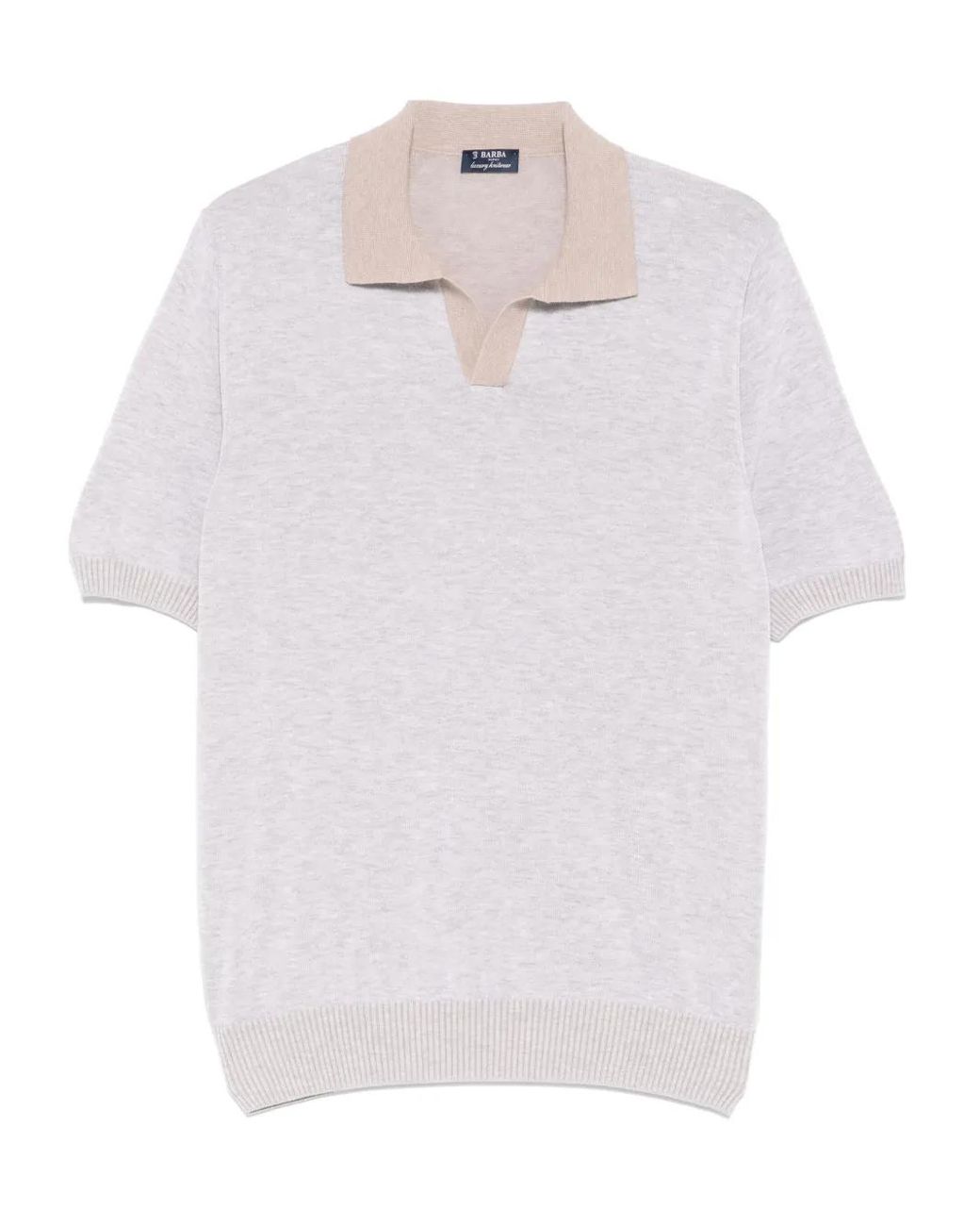 Barba Napoli White Tennis T-Shirt for men